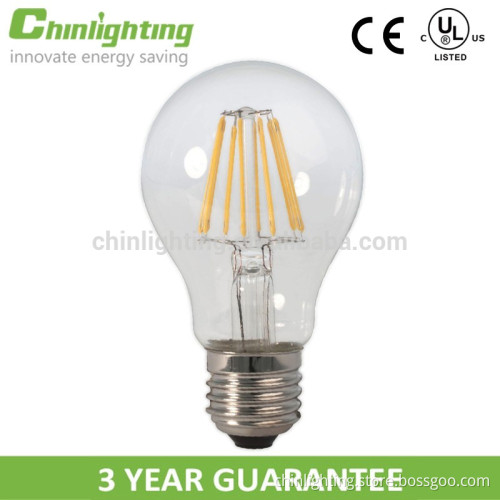 A shape clear glass Led filament bulb filament Led bulb